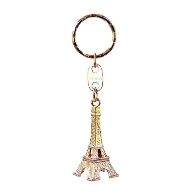 Bild av Oleanderhof Eiffeltornet nyckelring i guld Paris souvenir resa Frankrike semester miniEiffeltornet, Guld, S