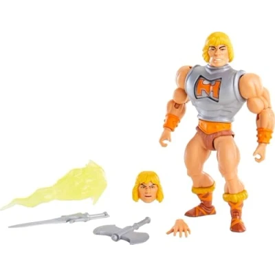 Bild av Masters of the Universe GVL76 Original Deluxe He Man actionfigur, ca 14 cm stor, gåva för 6 till 10 år och vuxna samlare, Ett Stycke