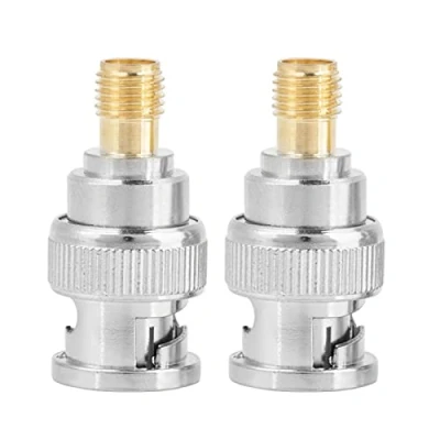 Bild av Akozon 2st BNC hane till SMA hona typ RF koaxialadapter testomvandlare