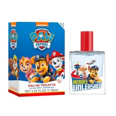 Bild av Paw Patrol parfym för barn: Eau de Toilette i en vacker glasflaska med Chase motiv, gåva till pojkar (30 ml)