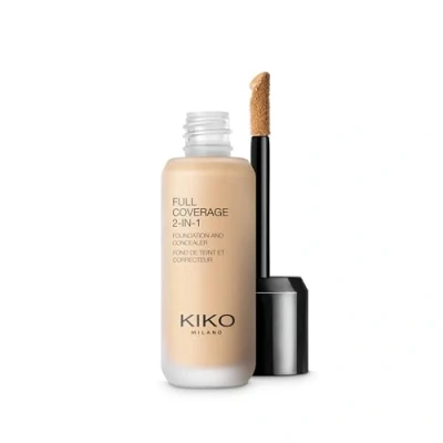 Bild av KIKO Milano Full Coverage 2 in 1 Foundation &amp; Concealer 15 WB 25 Warm Beige, I Och Concealer, Hög Täckning