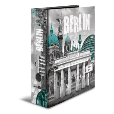Bild av Herma 7278 samlarmapp DIN A3 städer Rom av stabil plast med tryckta innerlappar, gummikappa, hörnmappa, 1 teckenmapp för barn Kreativ mapp A4 Berlin
