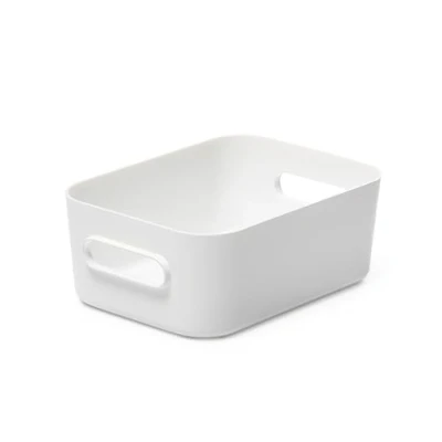 Bild av SmartStore Compact S Liten förvaringslåda Stilren förvaring för hemmet Vit BPA Fri Plast 20 x 14 7,5 cm Designad och Tillverkad i Finland