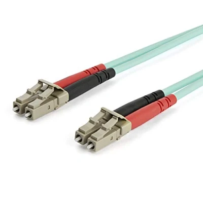 Bild av StarTech.com 7m OM3 LC to Multimode Duplex Fiber Optic patch cable 7 m aqua Blå meter