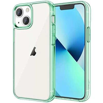 Bild av JETech Skal för iPhone 13 6,1 Tum, Stötsäkert Bumper Case, Repfri Klar Tillbaka (Midnattsgrön)
