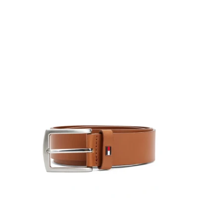 Bild av Tommy Hilfiger fast bälte för män, Brun (Cognac), 80
