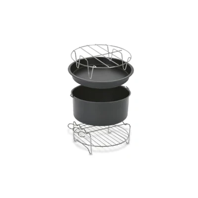 Bild av Tefal XA1120 Easy Fry XL 17 cm Matkorg Insats 4 Tillbehör Hälsosam matlagning Non stick Rostfritt stål Grå