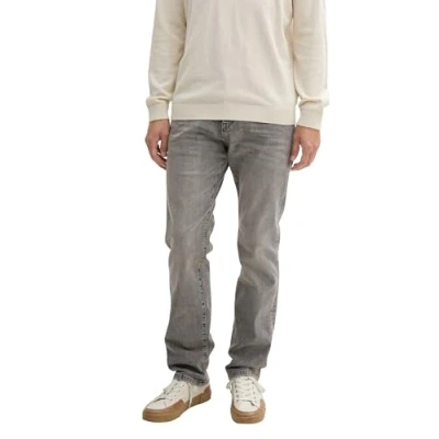 Bild av TOM TAILOR herrjeans Marvin rak, 10218 Used Light Stone Grey Denim, 40W x 34L