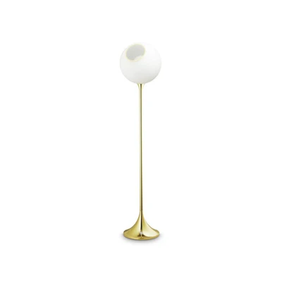 Bild av DESIGN BY US Ballroom golvlampa, vit, glas, handblåst, dimbar
