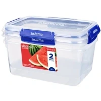 Bild av Sistema Rectangle Klip It Plus 2 Pack 3.35 L