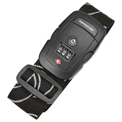 Bild av Samsonite resesvakt 3 urtavla kombination bagagerem, Svart, Combination Lock, Bagagebälte