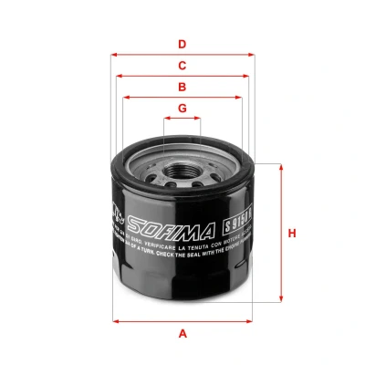 Bild av Oljefilter SOFIMA S 9150 R
