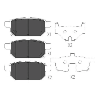 Bild av KAVO PARTS KBP 8526 Jeu de plaquettes frein avec indicateur d&#039;usure SUZUKI: SWIFT 4, Vitara IV SUV, SX4 II S Cross