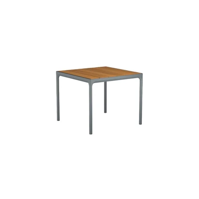 Bild av HOUE FOUR Table Trädgårdsbord Grey/Bamboo 90x90 H74 x W90 D90 cm