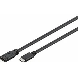 Bild av USB C förlängningskabel svart 3.1 v1 GooBay