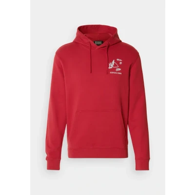 Bild av Scotch &amp; Soda Regular FIT Front AND BACK Artwork Hoodie Luvtröja, Storlek: Small, Roadside red