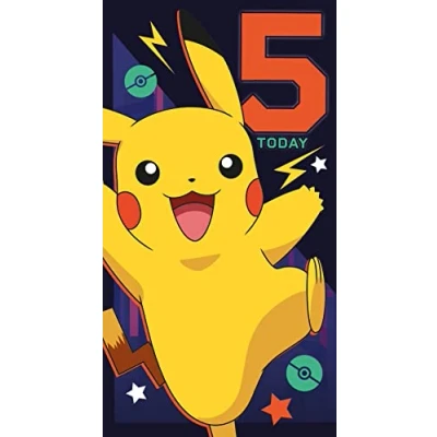 Bild av Ålder 5 födelsedagskort, Pokemon ålder födelsedagskort för pokemon, 5:e