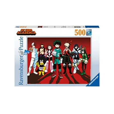 Bild av Ravensburger My Hero Academy Puzzle 500 bitar, presentidé för henne eller honom, vuxna pussel