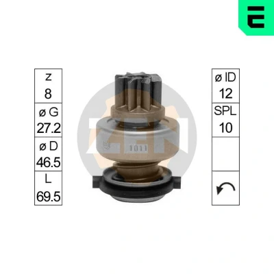 Bild av ERA ZN1011 Embrayage à roue libre, démarreur