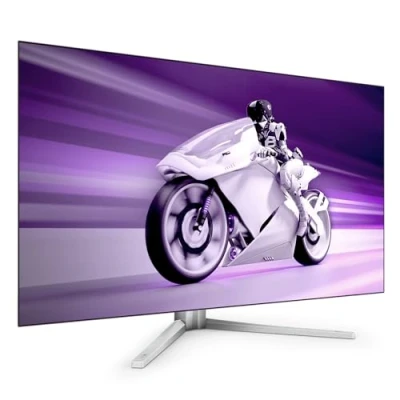 Bild av Philips Gaming monitor Evnia 42M2N8900 42 tum UHD spelskärm, 138 Hz, Ambiglow, FreeSync Premium, G Sync Comp (3840 x 2160, 0,1 ms GtG, HDMI 2.1, DisplayPort, USB C (90 W PD), hubb), grå/vit