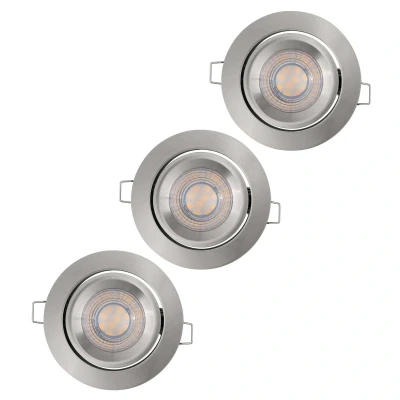 Bild av LEDVANCE Simple Dim LED strålkastare i set om 3, nickel