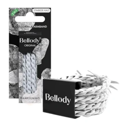 Bild av Bellody® Original hårsnoddar Sundance Edition snyggt flätat hårband med starkt grepp (set om 4 White Canyon) hårsmycken för kvinnor i vitt