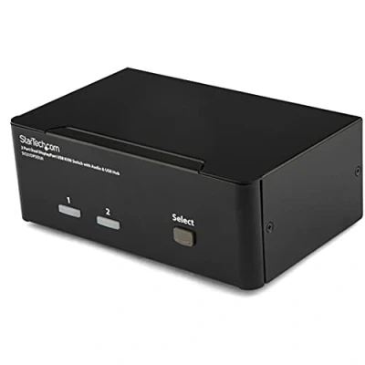 Bild av StarTech.com SV231DPDDUA Dubbel DisplayPort USB KVM omkopplare, Svart