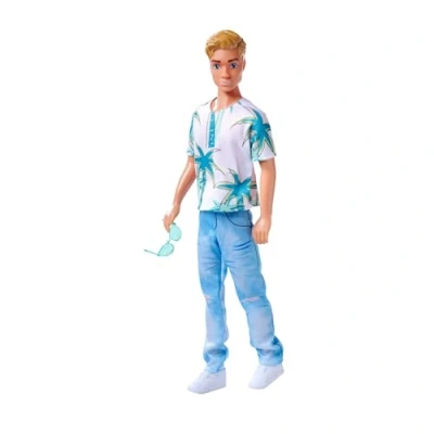 Bild av SIMBA 105733729 Steffi Love Kevin, lekdocka bär en topp med palmtryck och coola jeans inkl. solglasögon, 30 cm, från 3 år