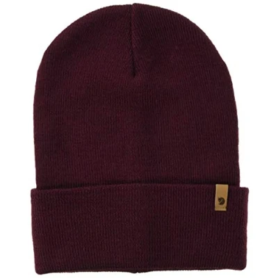 Bild av FJÄLLRÄVEN unisex hatt klassisk stickad Violett (mörk granat) En Storlek
