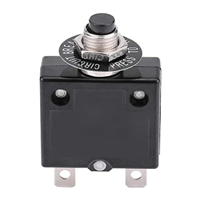 Bild av Akozon Thermal Switch, Automatisk Switch Manuell Återställning Tryckknapp Strömöverbelastningsskydd (10A)