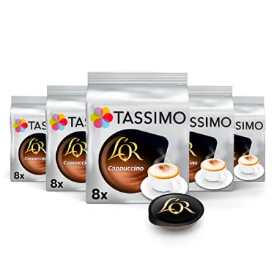 Bild av Tassimo LOr cappuccino, kaffe, kaffekapsel, T Disc Espresso, mjölkkaffe, 8 portioner