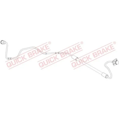 Bild av QUICK BRAKE 96.014 Flexible De Frein 920 M10x1 PEUGEOT: 307 3/5 portes, Break, 308 I CITROËN: C4 Coupe