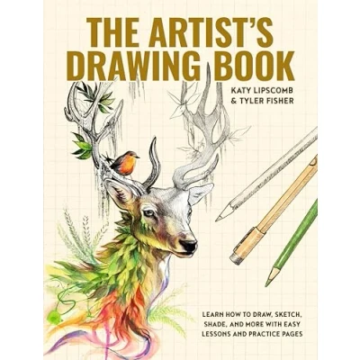 Bild av The Artist&#039;s Drawing Book: Learn How to Draw, Sketch, Shade, and More with Easy Lessons Practice Pages
