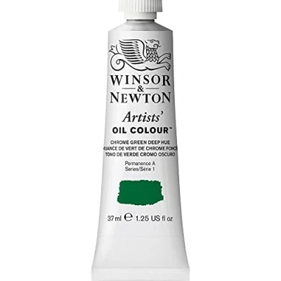 Bild av Winsor &amp; Newton 1214147 Artists oljefärg 37 ml tub, konstnärer med högsta möjliga pigmentering, ljusäkthet kromgrön mörk nyans
