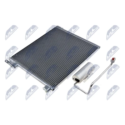 Bild av NTY CCS PL 001 Condenseur De Clim avec déshydrateur Aluminium OPEL: Vectra C CC, Berline, Signum SAAB: 9 3 CADILLAC: BLS Berline