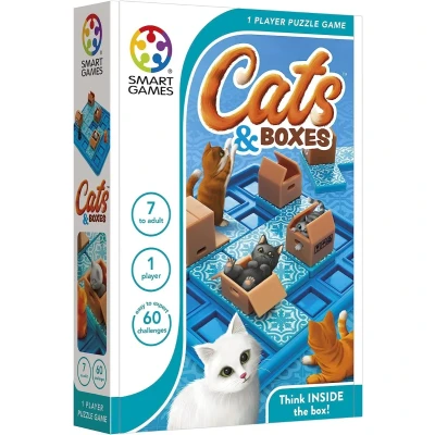 Bild av SmartGames katter &amp; boxes, pusselspel med 60 utmaningar, 7+ år, SG450