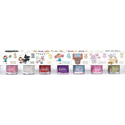 Bild av Snails 512151, barns nagellack presentset, mini 7 x ml, vattenbaserad, tvättbar, ofarlig, vegansk