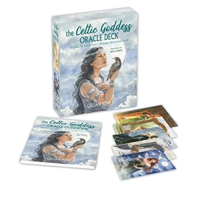 Bild av The Celtic Goddess Oracle Deck: Includes 52 Cards and a 128 Page Illustrated Book