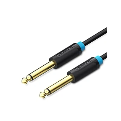 Bild av VENTION 6,35 mm gitarrinstrumentkabel Mono audio jack kabel, 1/4&quot; klinkkontakt TS kabel till ljudkabel med brusreducering för gitarr, förstärkare, bas (3M)