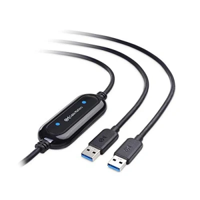 Bild av Cable Matters USB 3.0 Dataöverföringskabel PC till för Windows och Mac dator i 2 m, PClinq5 Bravura Easy Computer Sync Software ingår