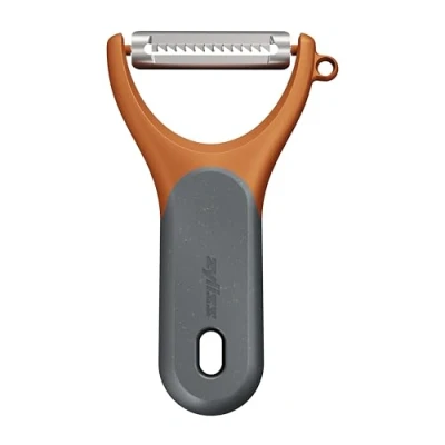 Bild av Zyliss Julienne Peeler, extra skarp frukt/grönsaksskalare med hållbart vetehalm bekvämt grepp, skydd för säkerhet, rostfritt stål, diskmaskinssäker