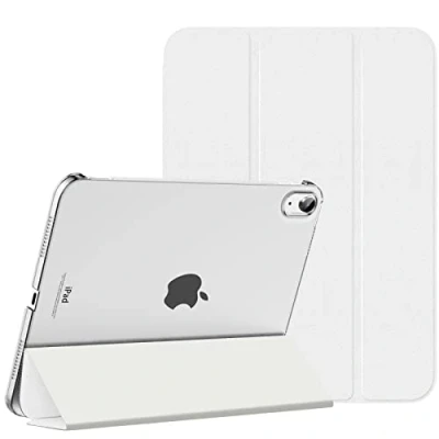 Bild av MoKo iPad 10th Generation Case 2022, Slim Stand Hard PC Translucent Back Shell Smart Cover for Gen 10.9 inch Support Touch ID, Auto Wake/Sleep, White