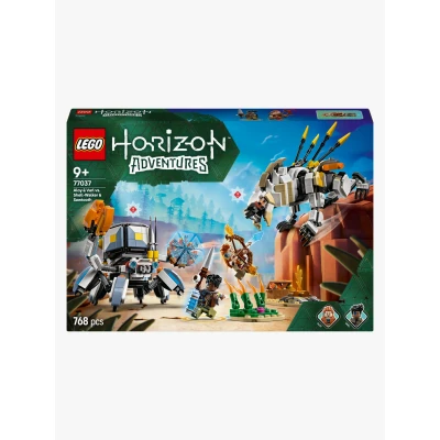 Bild av LEGO Horizon Adventures Aloy och Varl mot Sköldkryp Sågtand Leksak med maskinmonster, Spelset för barn att samla på, Fantasipresent robotvarelser pojkar flickor 77037