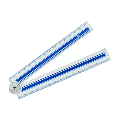 Bild av Wedo 521530 KLAPP linjal, 1530 cm, inklusive vinkelskala, transparent