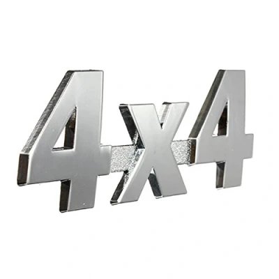 Bild av Alamor bil metall krom 3D klistermärke 4x4 förflyttning emblem bricka SILVER