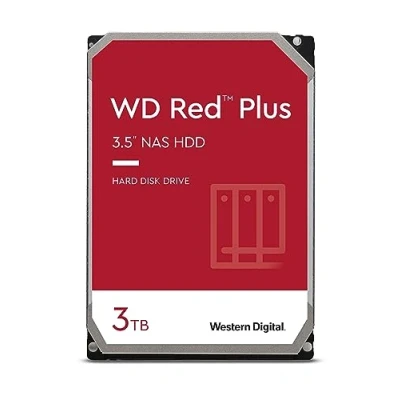 Bild av WD röd 3TB NAS 3,5 tums intern hårddisk 5400 varv/rpM klass, SATA 6 Gb/s, CMR, 64 MB cache WD30EFAX