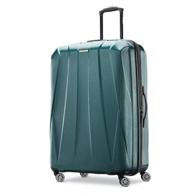 Bild av Samsonite Centric 2 expanderbart bagage med snurrhjul, hårt Smaragdgrönt, Checked Large 28 Inch, spinner hjul