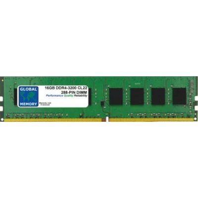 Bild av 16GB DDR4 3200MHz PC4 25600 288 PIN DIMM MINNE RAM FÖR PC DATORER/MOTORBOARDS