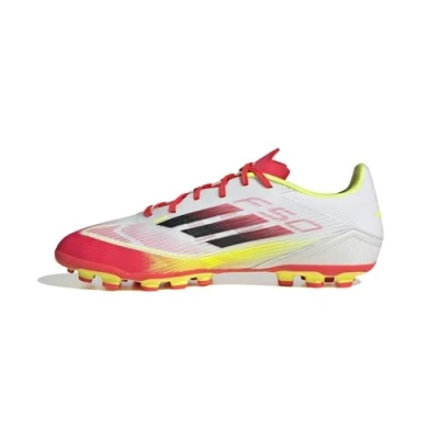 Bild av adidas Unisex Vuxen F50 LEAGUE Football boots Artificial Ground, Cloud White/Core Black/Solar Yellow, 40 2/3 EU