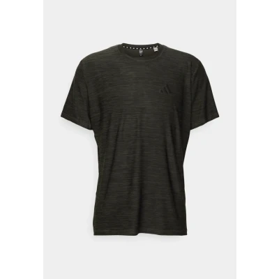 Bild av adidas Performance Train Essentials Stretch Tshirt till träning, Storlek: Small, Olive strata/black